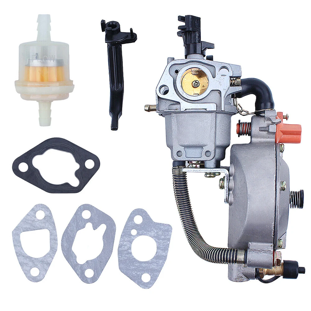 Carburetor Dual Fuel Conversion Kit For 168F Generator Natural Gas Air Filter Rubber Light Equipment Tools Generator Parts