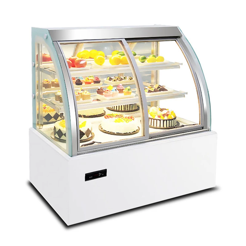 white right angle Cake Showcase cake chiller patisserie showcase cake display refrigerator