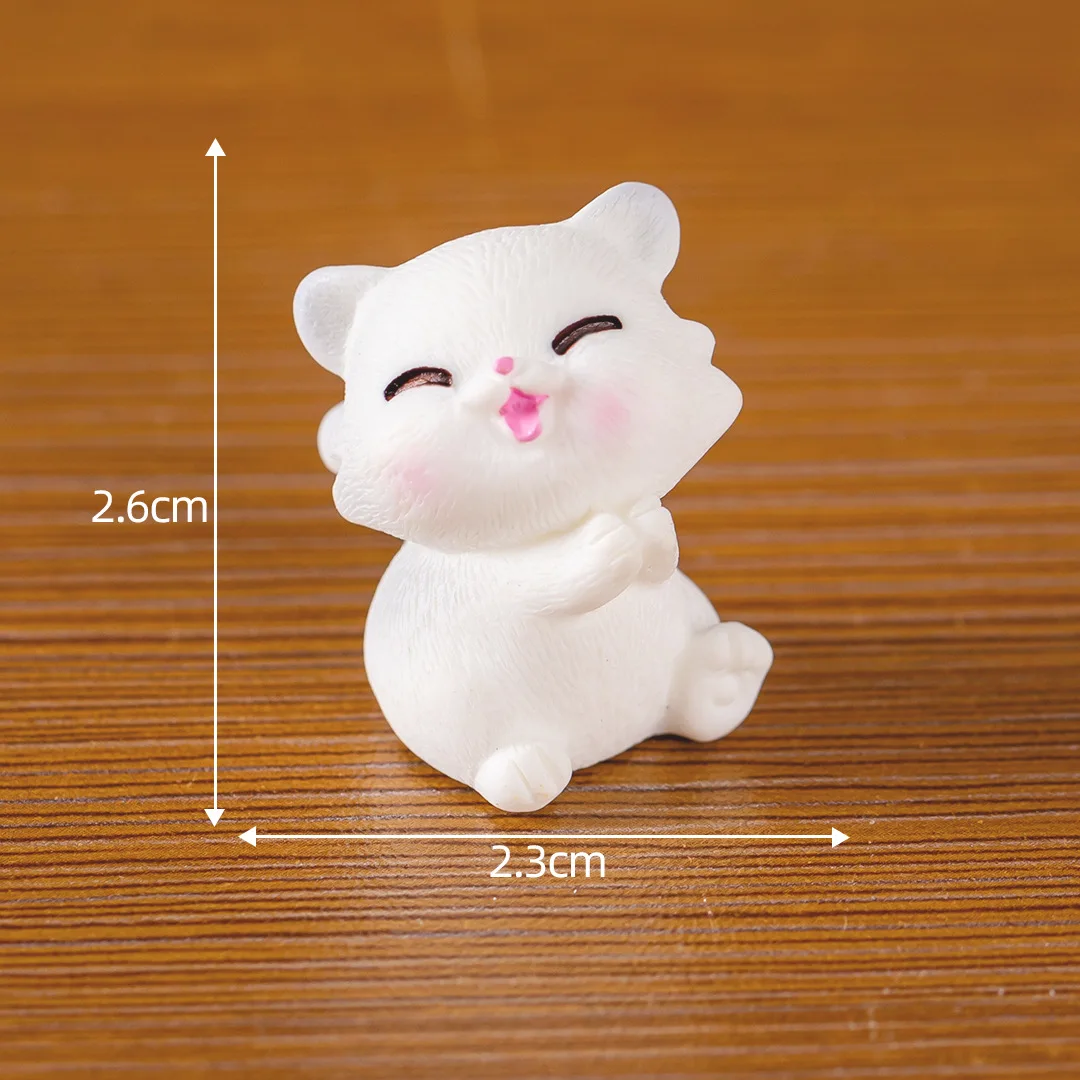 Figurines Miniatures Cute Cartoon Cat Kitten Micro Landscape Ornaments For Home Decorations Decor For Room Desk Accessories Gift