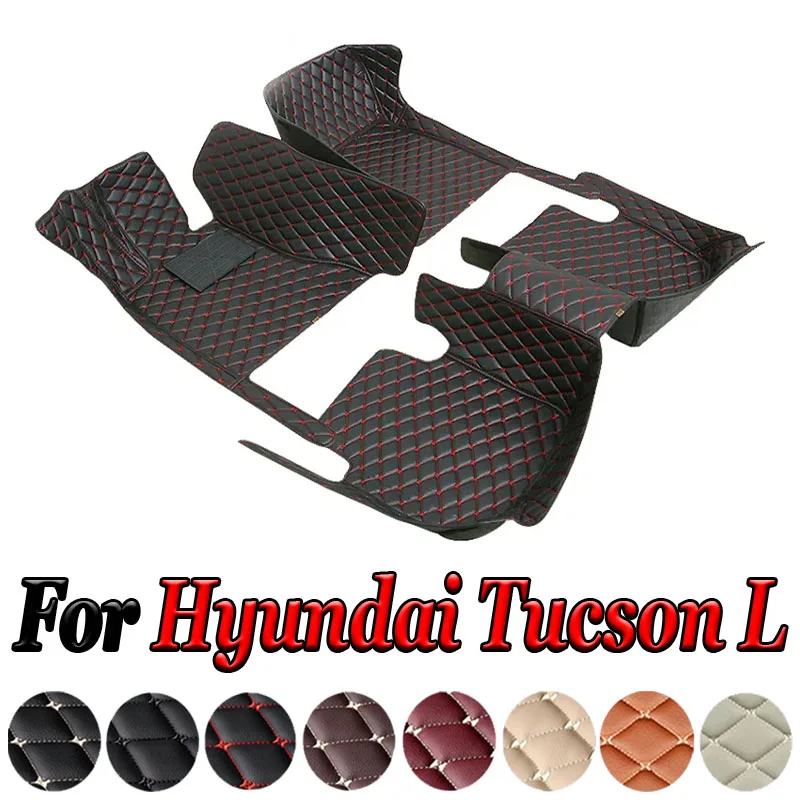 

Автомобильные коврики для Hyundai Tucson L (Turbo Hybrid/Fuel) 2021 2022 2023, накладки на заказ, авто ковролимок, аксессуары для интерьера
