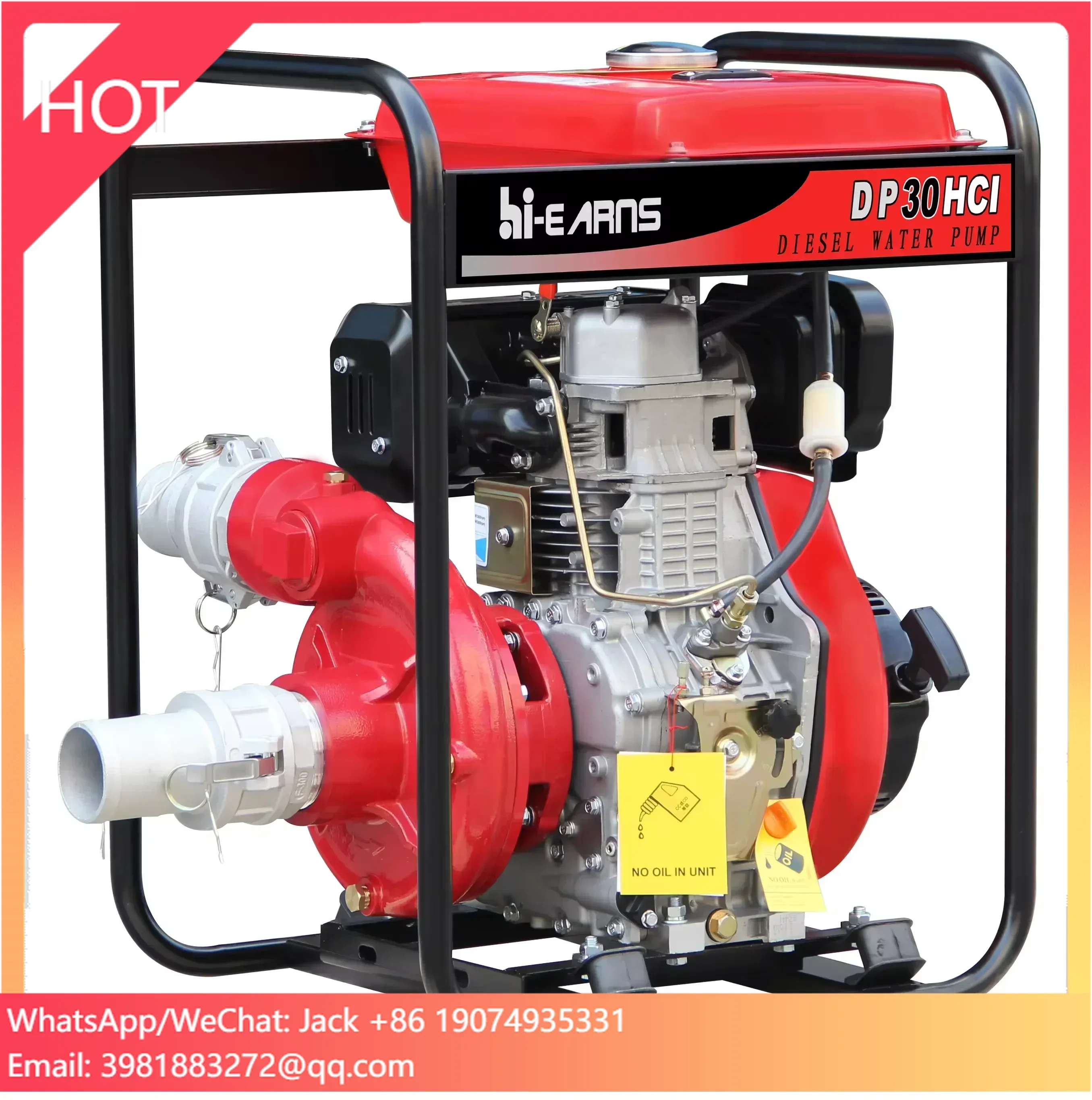 Hiearns 80mm 3 Inch Hiearns Cast Iron High Pressure Water Pump for Fire Fighting Pump