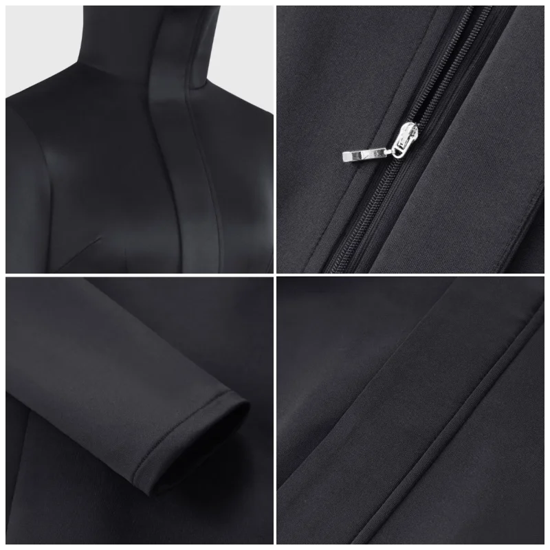 Women Gojo Satoru Bodycon Dress Cosplay Costume with Glasses Set for Girl Cosplay Stretchy Fabric Black Sexy Dress Halloween view 4