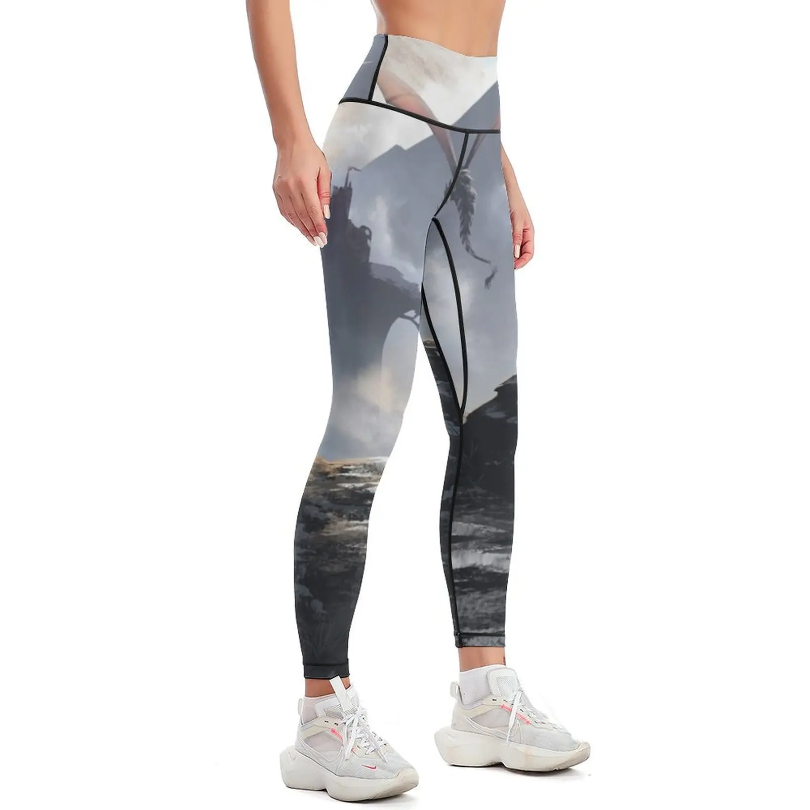 cloud dancer tower Leggings sports shirts gym sports for Womens Leggings