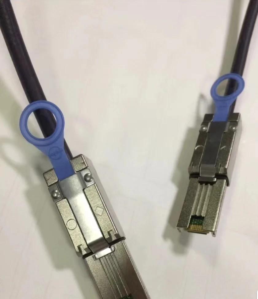 Kabel SAS Mini eksternal SFF-8088 ke SFF-8088 26 pin SFF8088 jantan ke jantan seri kabel Data terpasang SCSI untuk Server SAS 1m 2m