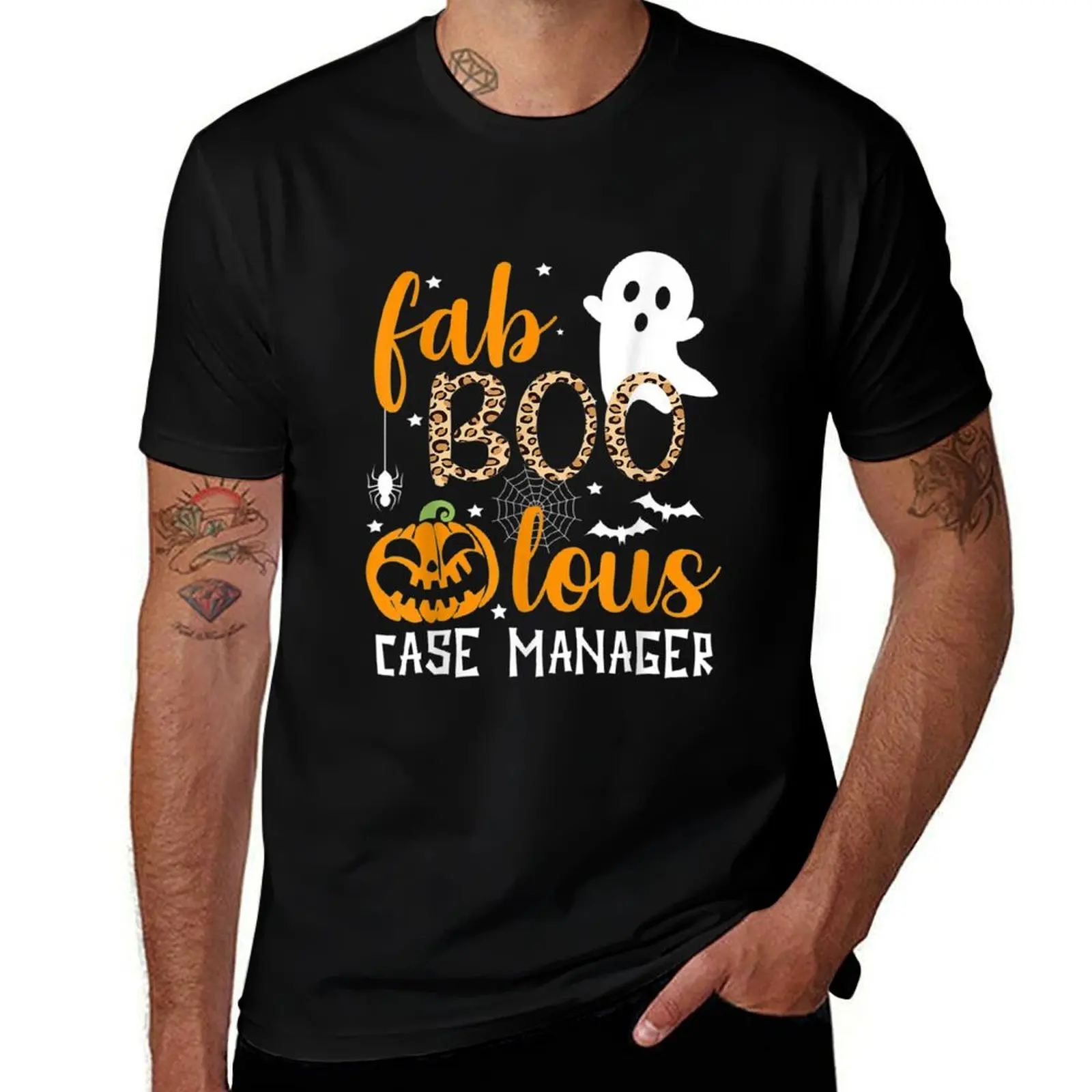 

Faboolous Case Manager Halloween Ghost T-Shirt aesthetic clothes Man t-shirt oversizeds Louboutins mens clothing