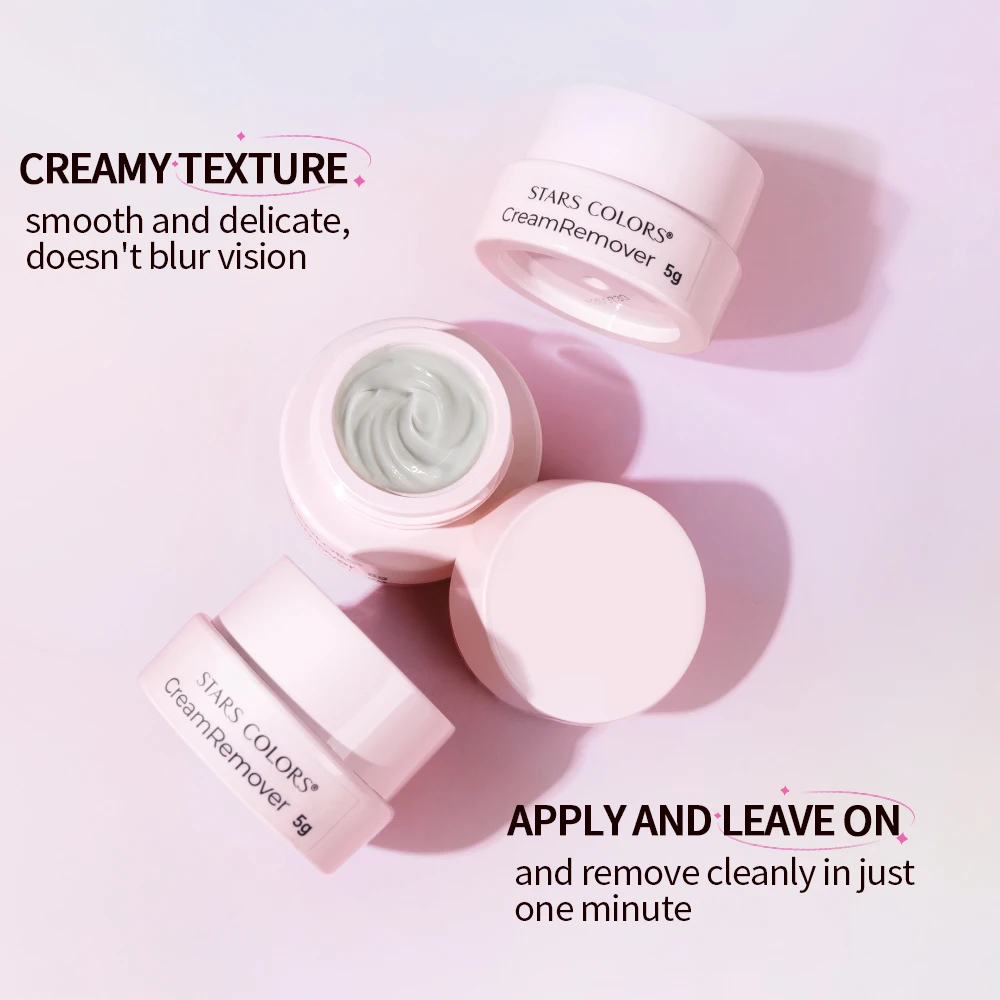 STARS COLORS Professional 5g Eyelash Glue Cream Remover Gentle and Soothing Eyelashes Extensions Remover Beauty Makeup Remover