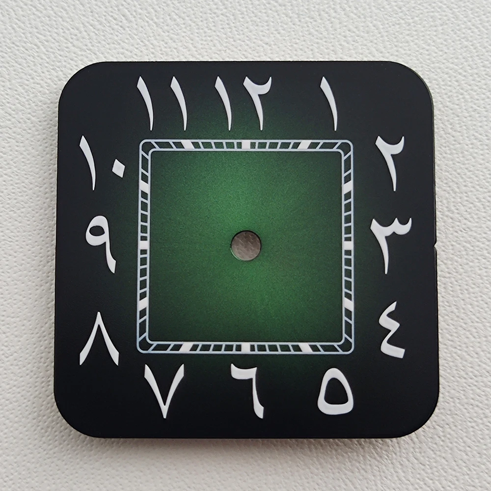 Nh35 dial nh36 dial relógio dial nh35 mostrador quadrado numeral árabe relógio masculino dial caber nh35 movimento acessórios de relógio