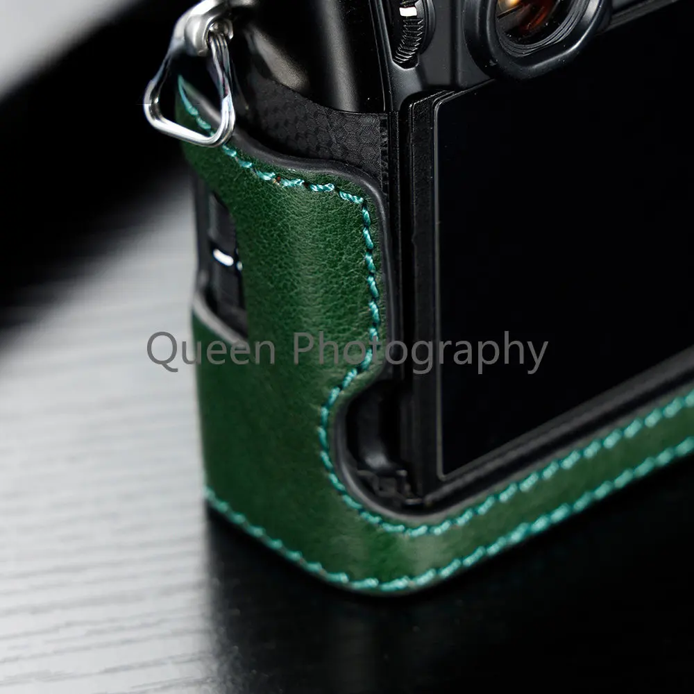 Body kamery Genuine Leather Camera Fuji Case Hand Half Bag Fr Fujifilm X100V X100F X100S X100T сумка для фотоаппарата 카메라가방