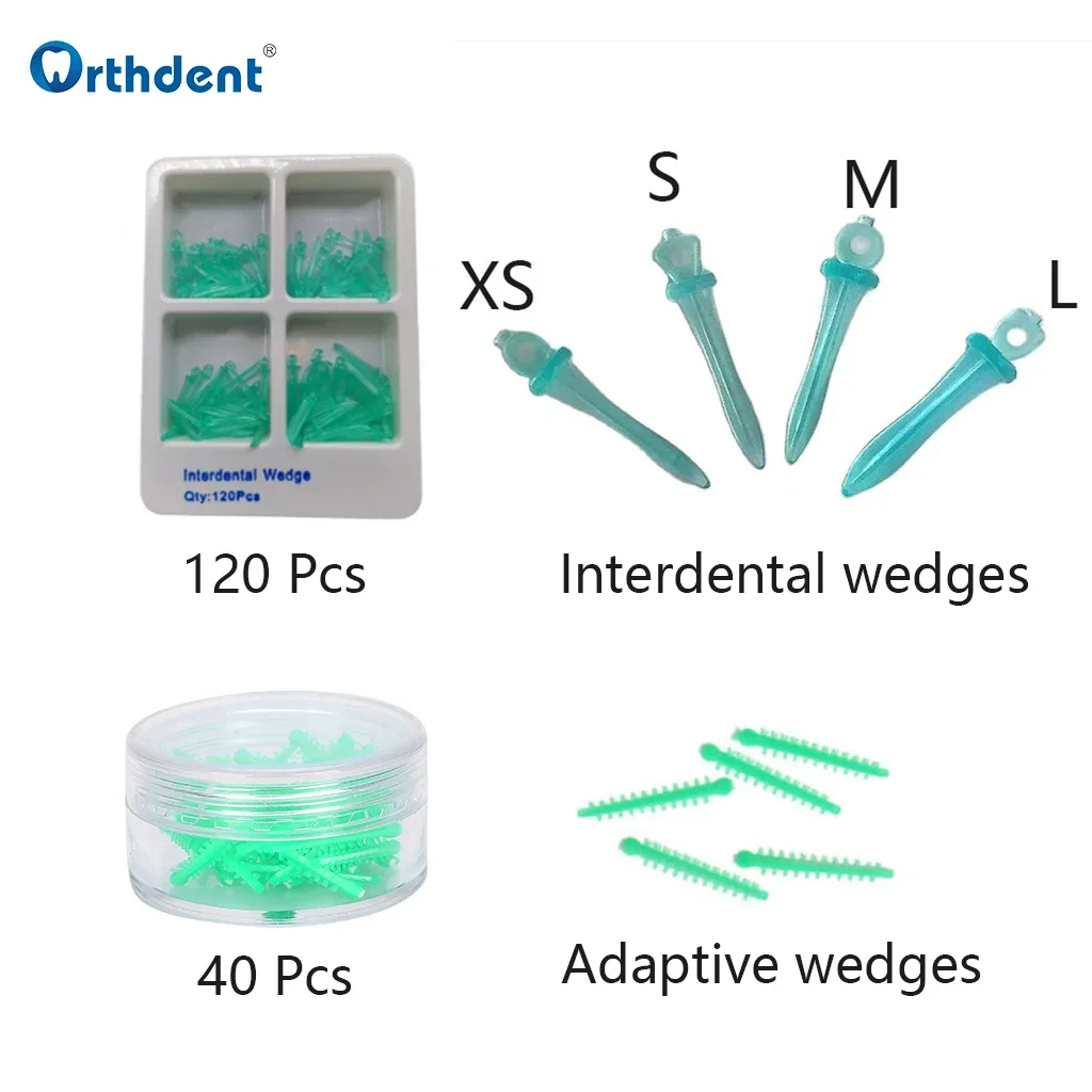 1 Box Dental międzyzębowe kliny stomatologia adaptacyjny klin autoklaw medyczny silikonowy System matrycowy materiały dentystyczne