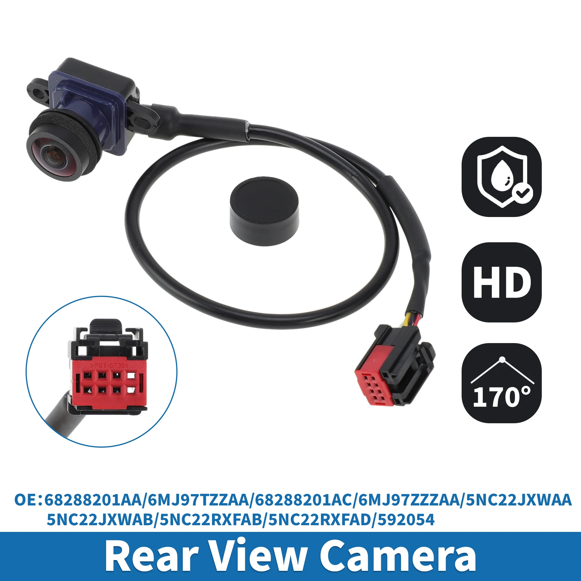 UXCELL Rear View Park Assist Backup Camera for Ram Promaster 1500 2500 3500 2014-2018