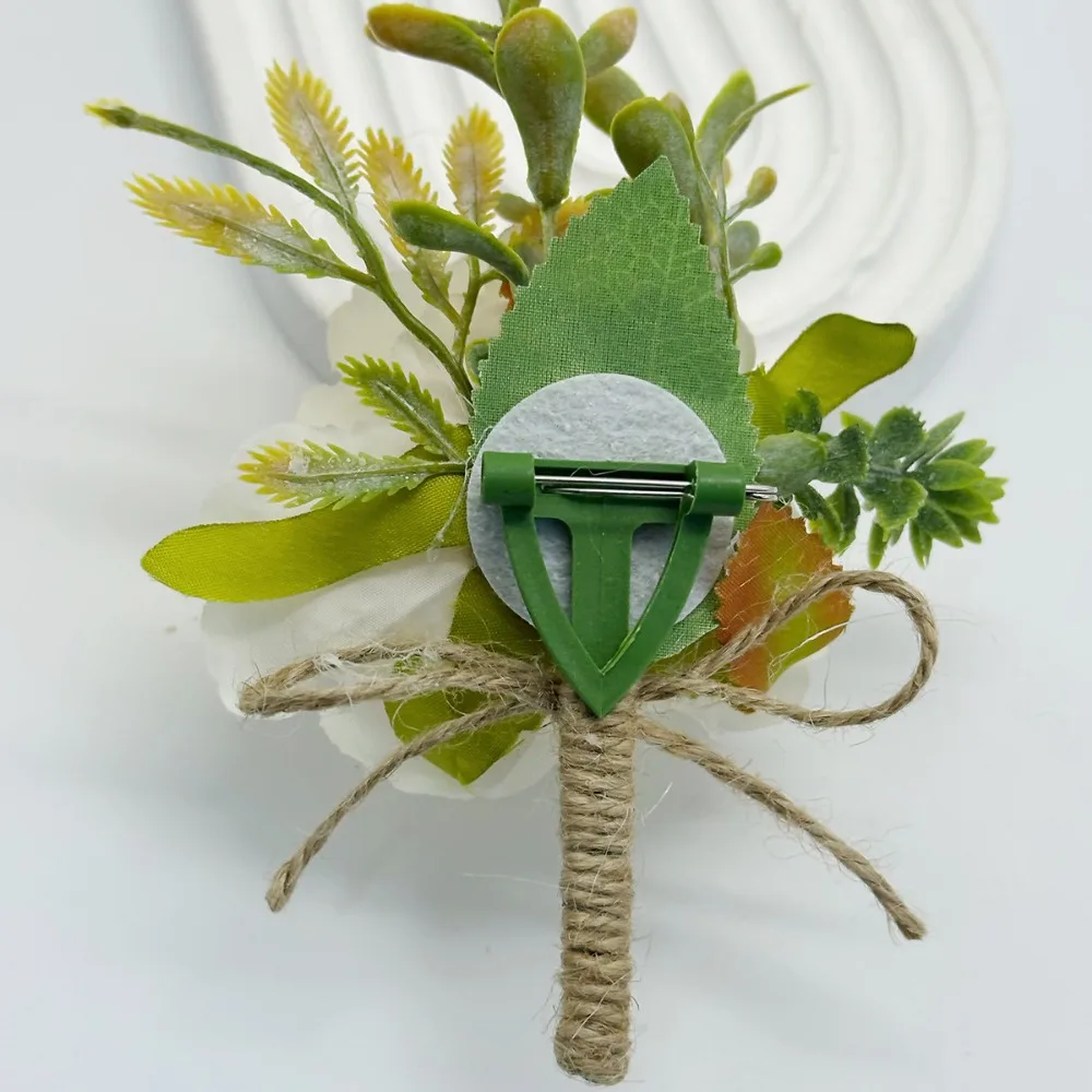 Champagne Wedding Boutonniere Boutonnière Mariage Homme Bridesmaid Wedding Party Decoration Supplies