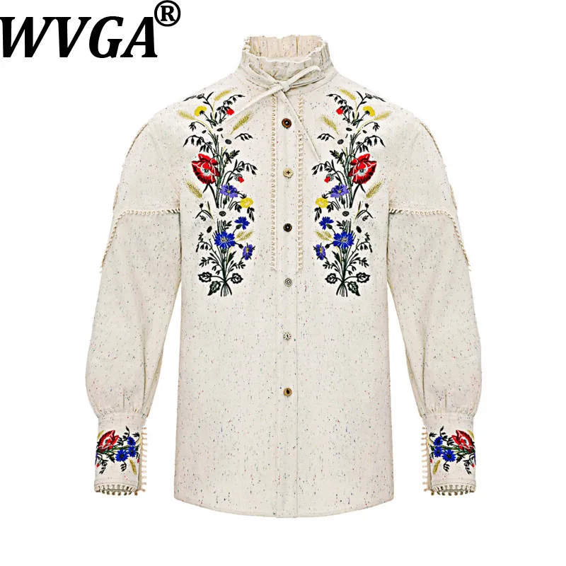 

WVGA весна осень новые мужские приливы тяжелые ретро пасторальные растения вышивка свободные рубашки с длинными рукавами нишевые шикарные повседневные топы Ins W17521
