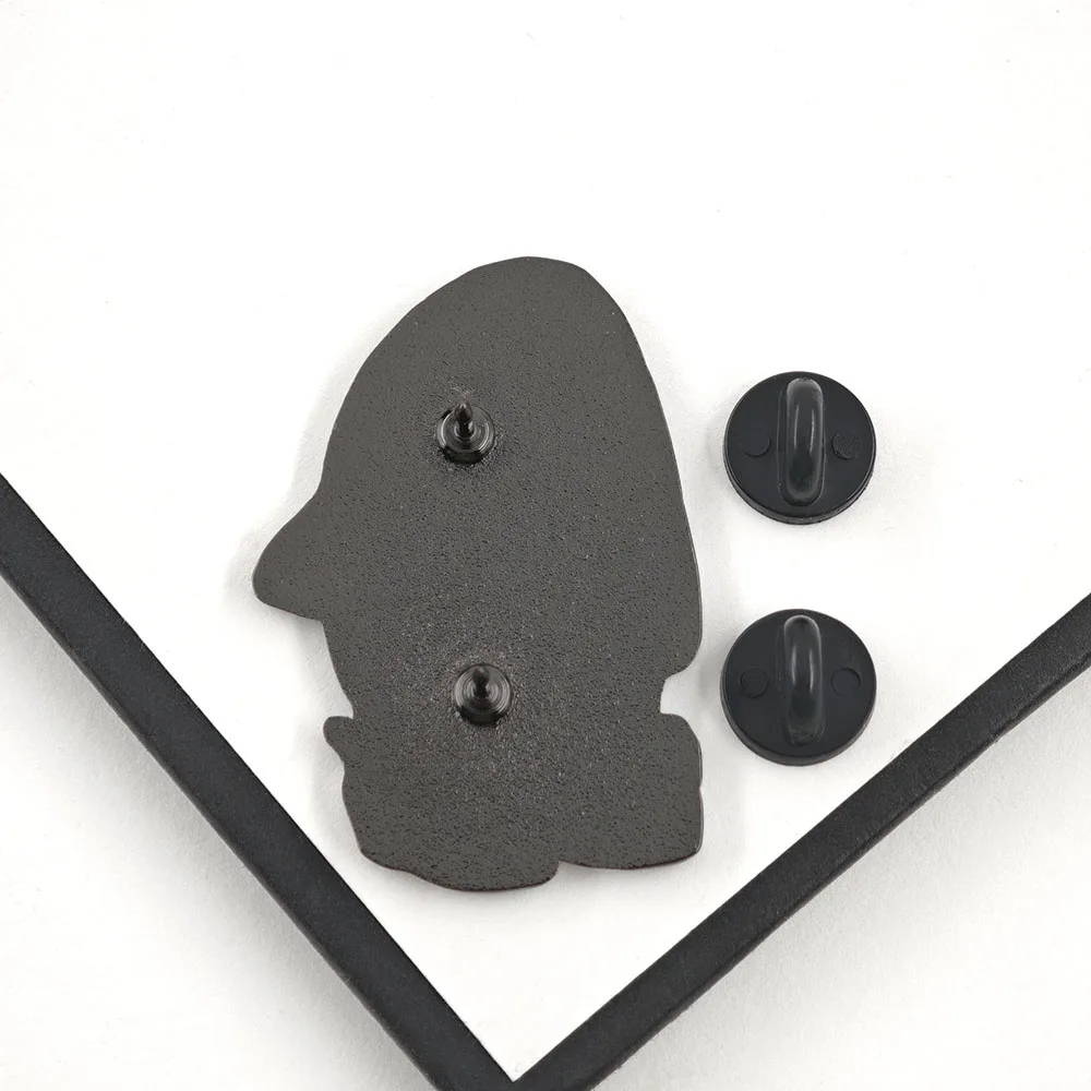 Niedlicher Hai in Haifisch-Hausschuhen Emaille-Pin Lustige Meeres-Tier-Broschen Kawaii Fisch-Anstecknadeln Meme-Schmuck Geschenk für Rucksack – Detail 6