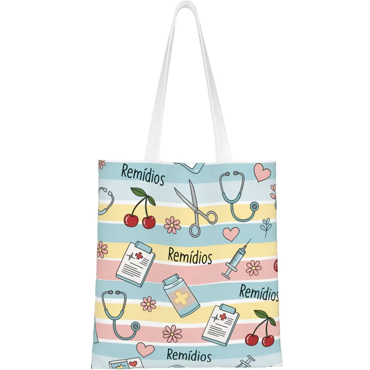 

Enfermera En Apuros Доктор Медсестра Сумка-шоппер Сумки Женская большая сумка с графическим дизайном Y2k Полиэстеровая дорожная сумка на плечо