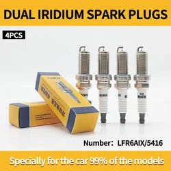 COEO Genuine New Upgraded Target Pin Dual Iridium Spark Plugs LFR6AIX11/5416;6619 For Subaru 2.0L/3.0L Forest Ranger 2.5T