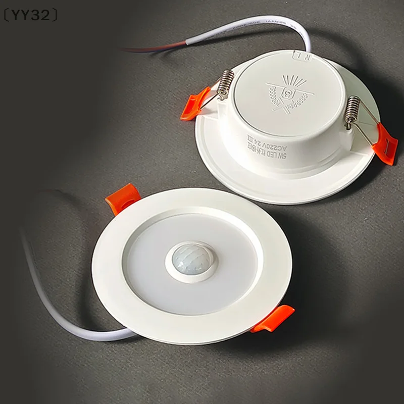 

tipoYYY32 август Body Motion Sensor Spot LED Downlight Lamparas 220V Потолочный светильник 5W 7W 9W Холодный белый панельный светильник для прихожей Лестница Depot
