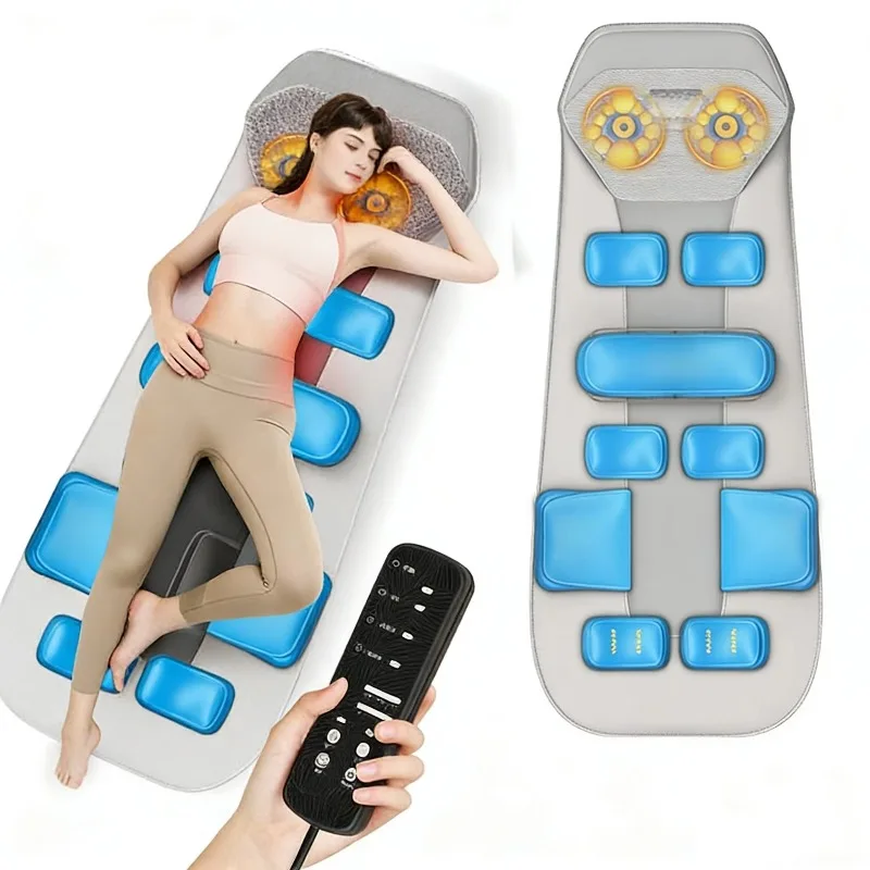 Automatic airbag hot compress household back waist massager, air pressure multi-functional massage mattress