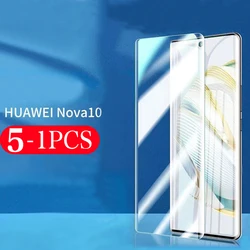 5-1Pcs Tempered glass For Huawei nova 7 8 9 10 pro SE Youth 10z 8i Transparent protective film screen protector smartphone 9H