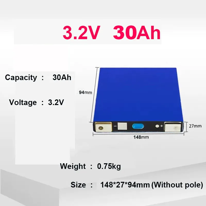 E-Power Hot Sale 3.2V 30Ah Prismatic cell Lithium ion battery lifepo4 30Ah for Solar Energy Storage and Electric Forklifts