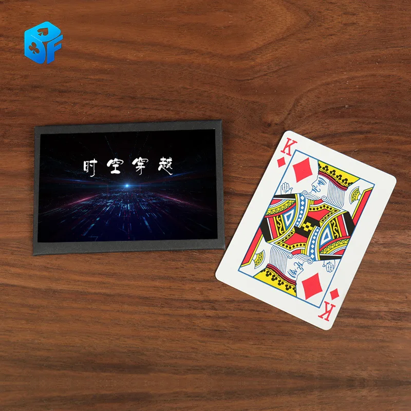 Card Instantaneous Change Magic Tricks Playing Card Poker Face Changing Close Up Street Illusion Gimmick Mentalism Puzzle Toy