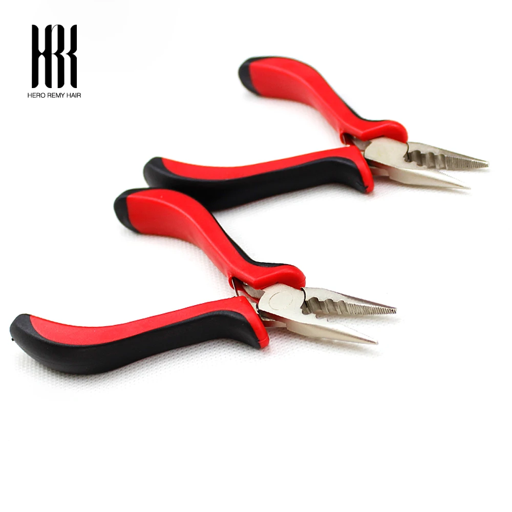 Alicate de extensão de cabelo, ferramentas de 3 furos, alicate para micro anéis/links, extensões de cabelo de penas, cápsula, remoção de pinças