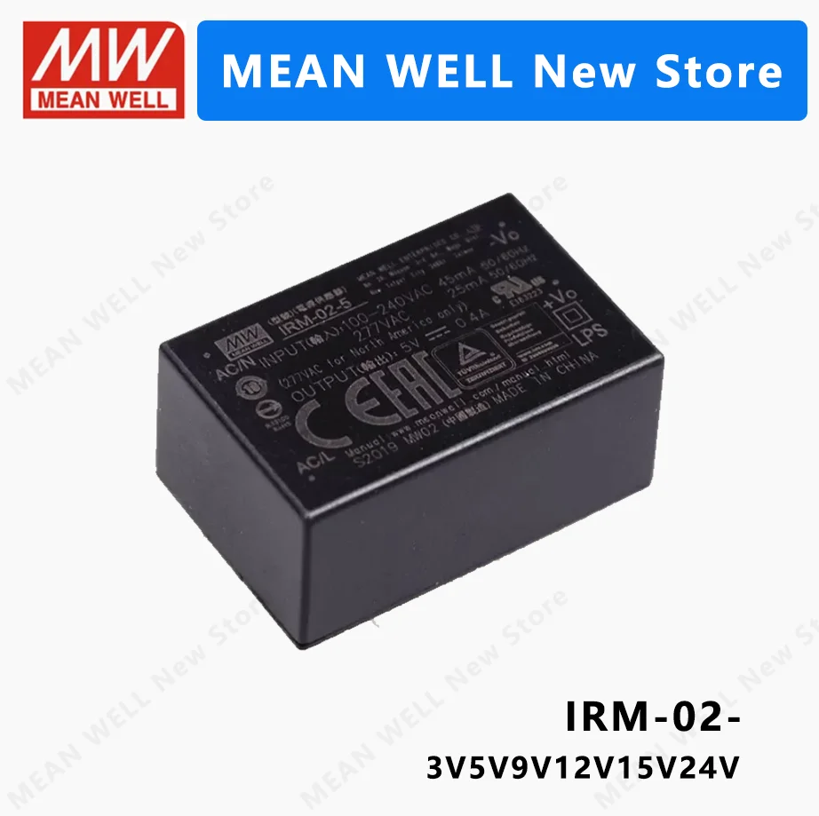 MEAN WELL IRM-02 IRM-02-3.3 IRM-02-5 IRM-02-9 IRM-02-12 IRM-02-15 IRM-02-24  MEANWELL IRM 02 2W