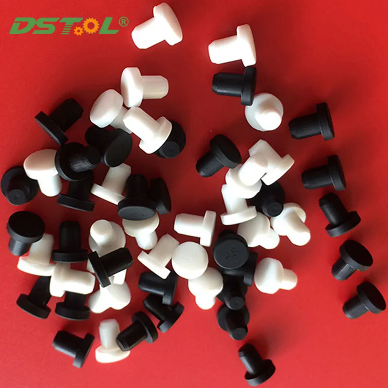 

Silicone Anti-Collision Plug Solid Black White Shock Absorption Dust Prevention Elastic Foot Pad High Temperature Resistance