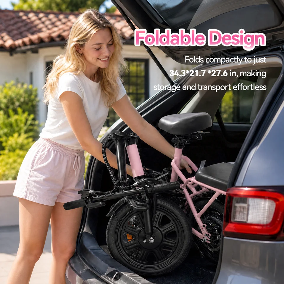 Folding Electric Bike, Electric Bicycle with 48V 14AH Removable Battery,  Electric Bike for Adults Teens,16'' Ebike image 6