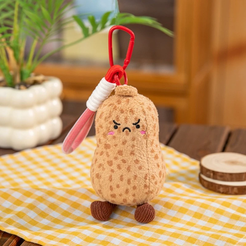 

Kawaii Peanut Plush Doll Keychains Cute Plushie Pendant Lovey Backpack Accessorie Christmas Decorations Gifts for Kids Adults