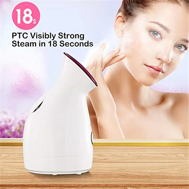 Facial Steamer Nano Lonic Humidifier Moisturizing Pore Clearing Blackheads Hot Mist Sprayer SPA Skin Care Face Steamer Whitening