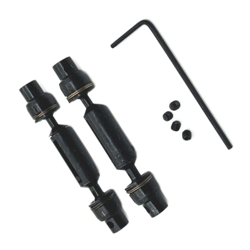 RC Car Upgrade Front Rear Drive Shaft Set for 1/16 WPL C64 C74 RC Car Upgrade Parts Black