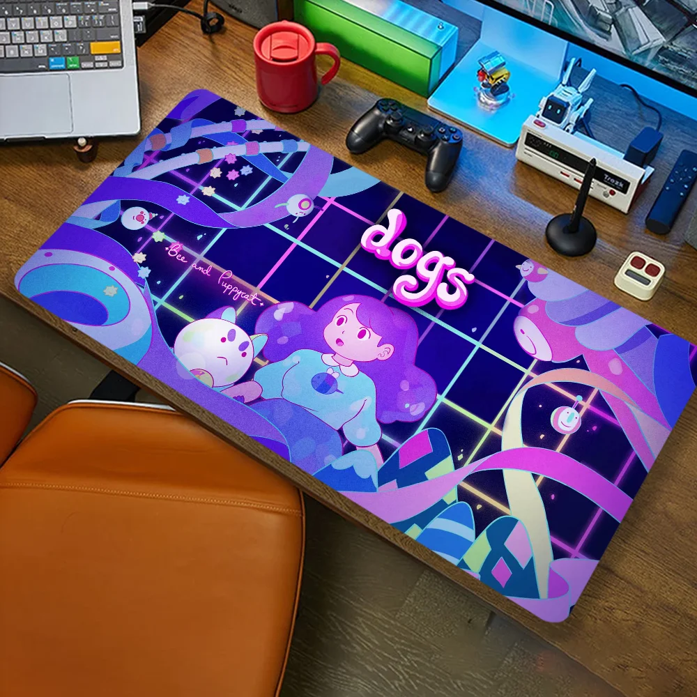 B-Bee und Anime P-Welpen Katze Mauspad Computer Büro Spiel Tischs ets xxl Gummi Anti-Rutsch-Gaming-Tastatur lange Schreibtisch Pads