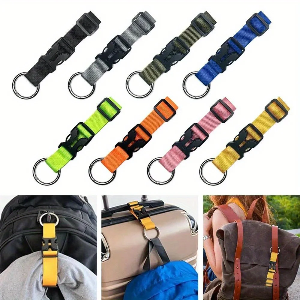 

[Durable Luggage Strap] Durable Polyester 1pc Luggage Strap with Adjustable Buckle & Metal