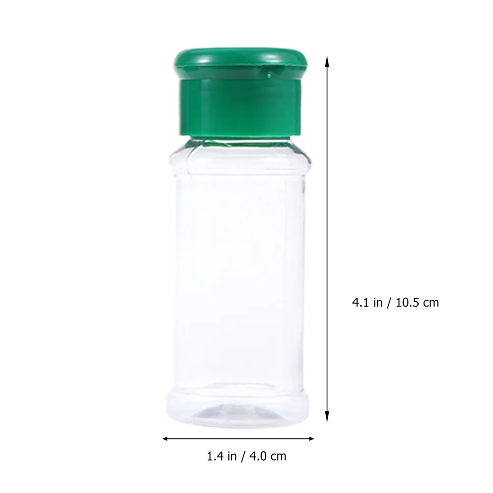 25Pcs Plastic Seasoning Powder Bottles Transparent Spice Jars Pepper Salt Dispensers for Kitchen Dining Bbq Spice Jar view 2