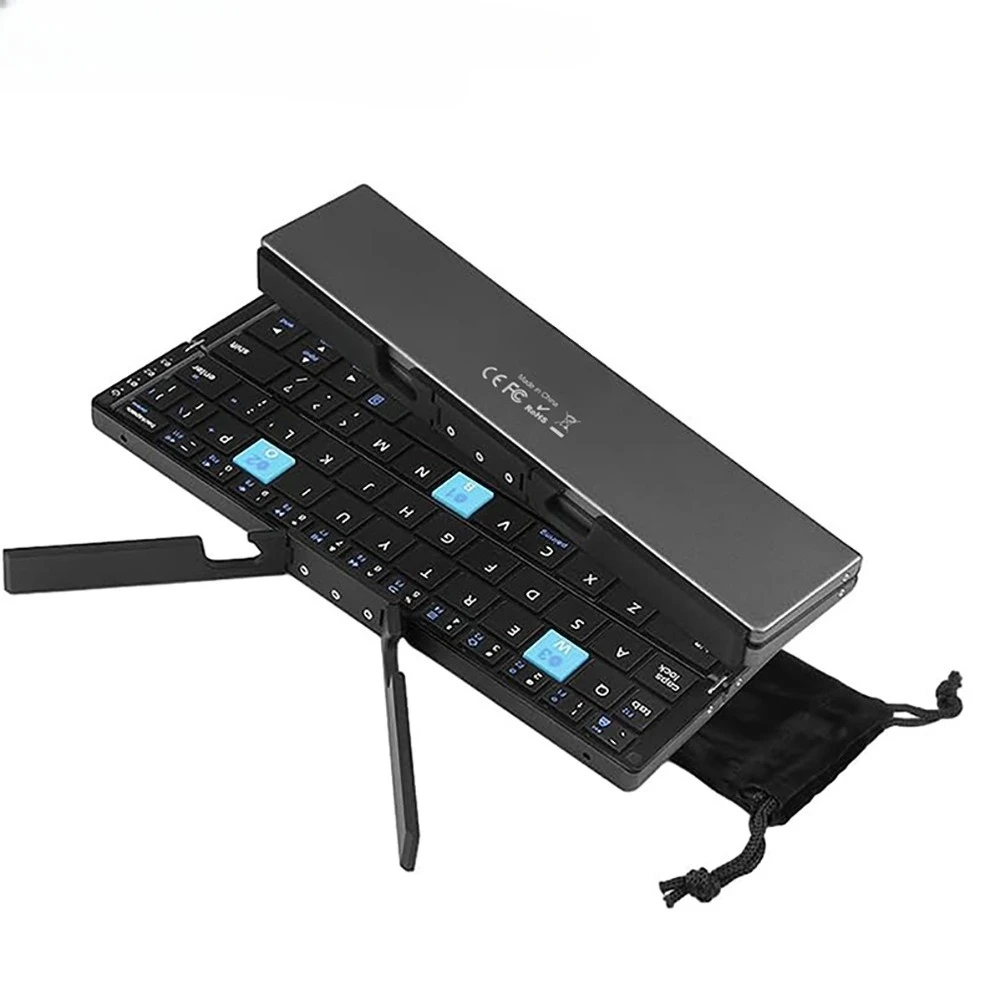 Folding Bluetooth Mini Keyboard, Portable, Mobile Phone Tablet Universal Folding Keyboard Folding Keyboard