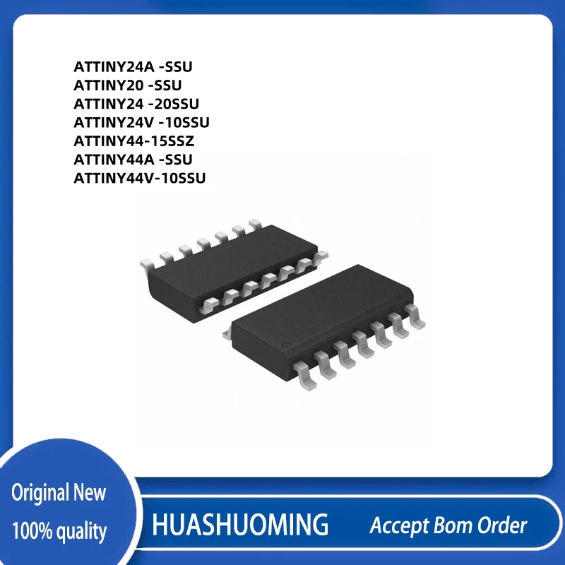 10pcs/lot ATTINY24A-SSU ATTINY20-SSU ATTINY24-20SSU ATTINY24V-10SSU ATTINY44-15SSZ ATTINY44A-SSU ATTINY44V-10SSU SOP-14