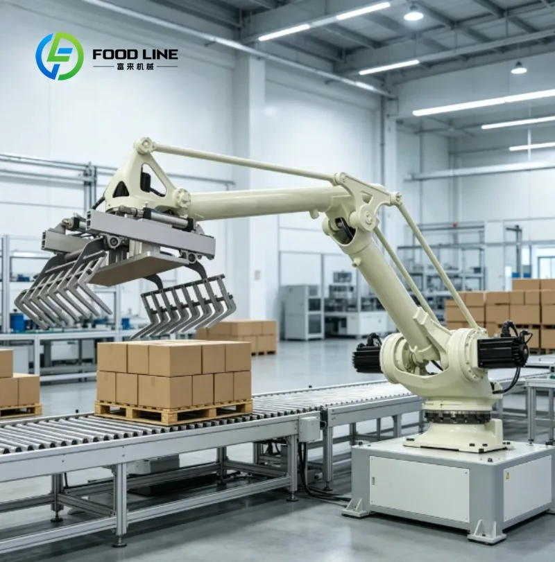 Industrial Palletizer Machine Automatic Carton Bag Stacking Equipment for Packaging Production Line
