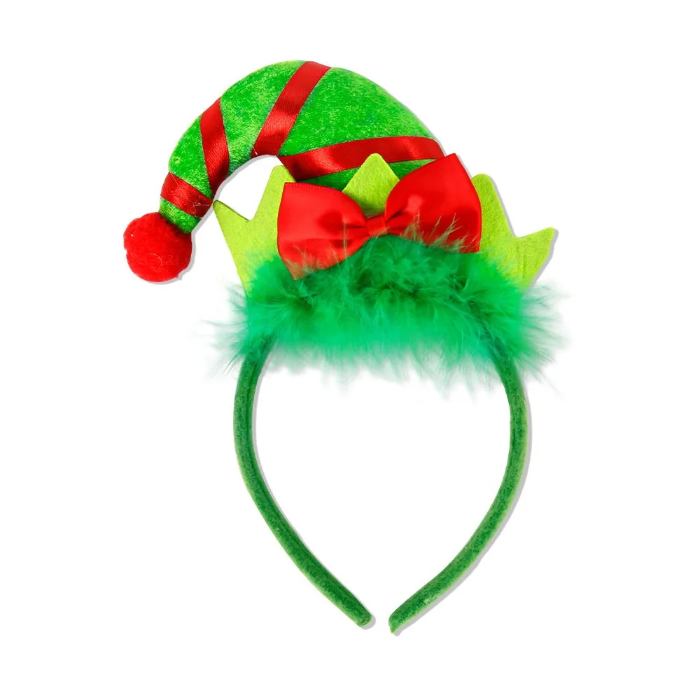 

Cartoon Christmas Headbands Wear-resistant Christmas Tree Elk Antler Headdress Exquisite Non-slip Christmas Hair Hoop
