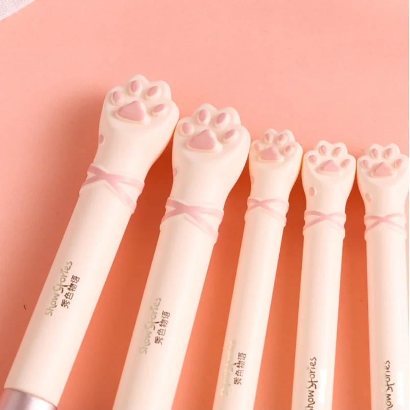 Makeup Brushes Set 5 Pcs Premium Synthetic Foundation Powder Concealers Eye shadows Blush Vegan Makeup Brushes