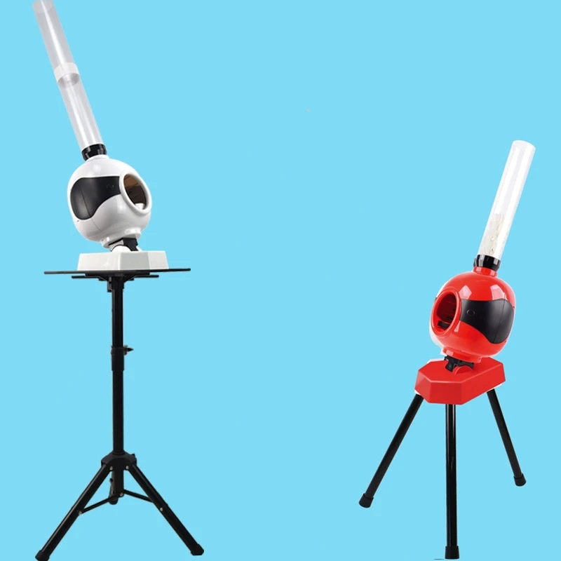 Lanzador automático de entrenamiento deportivo, logotipo personalizado, múltiples ángulos, soporte de elevación, máquina de pelota de bádminton con adaptador