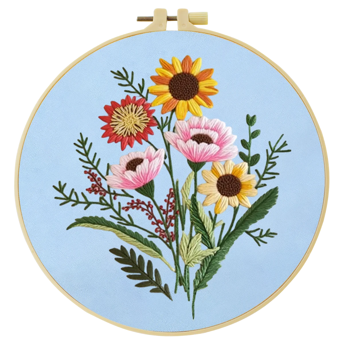 1 szt. 20X20CM/15X15CM 7.87/6.3 cala Zestaw startowy do haftu DIY, dekoracja domu