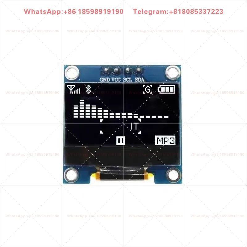 10PCS 0.96 Inch Display Screen 12864 SSD1306 Chip 4Pin I2C Serial Parallel Electronic Replacement Parts