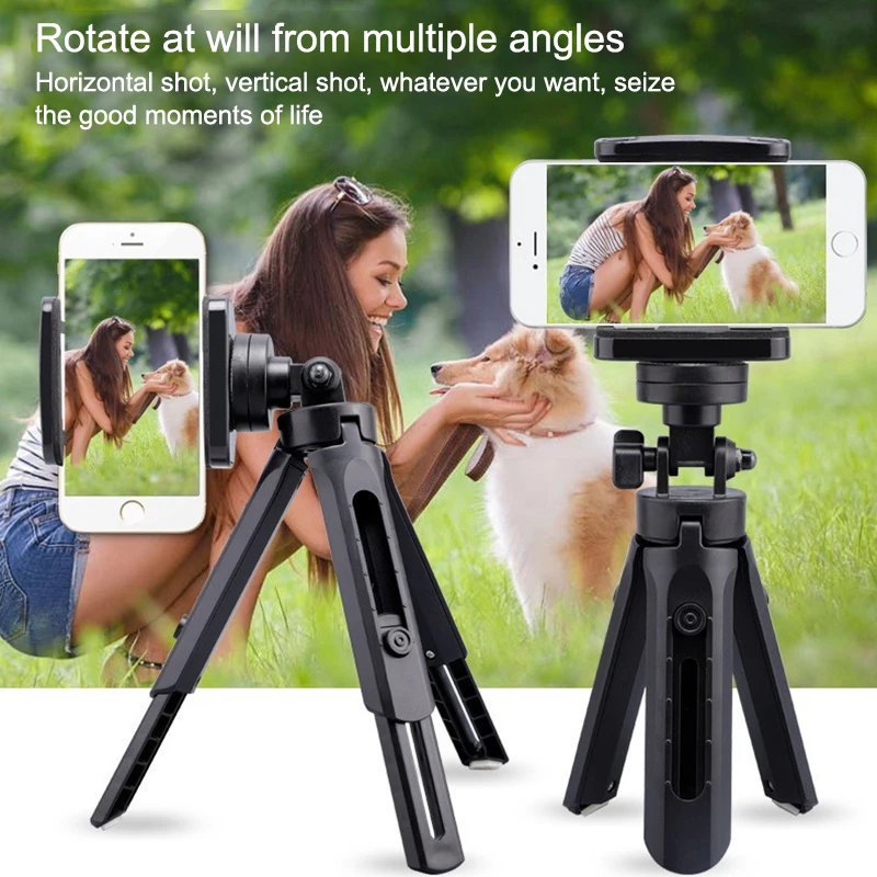 Portable Extendable Mini Desktop Smartphone Tripod Mount Cell Phone Selfie Stick Tripod Phone Holder For Live Video Selfie