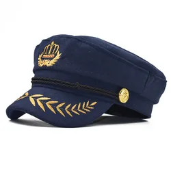 Women Yacht Captain Sailor Hat Woollen Newsboy Cabbie Baker Boy Peaked Beret Cap