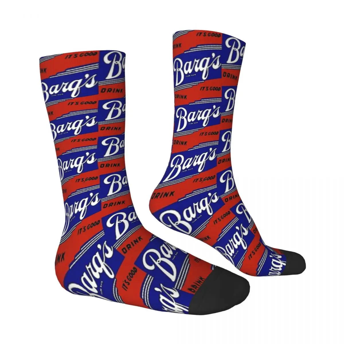 Vintage Beer Drinks BARQ'S VINTAGE ADVERTISEMENT SIGN Men Women Socks Outdoor Novelty Spring Summer Autumn Winter Stockings Gift