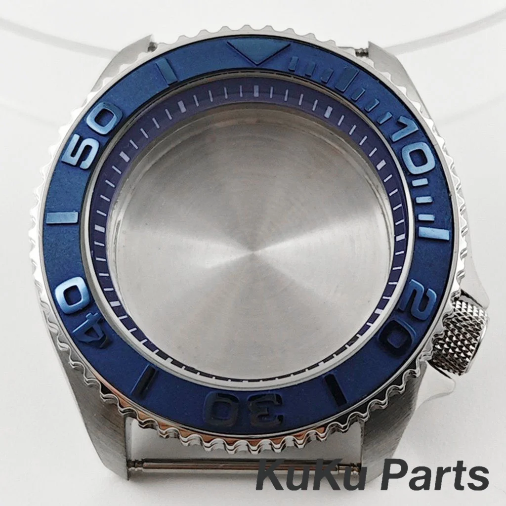 

42 мм SKX007 Mod Silver NH35 Мужские часы для дайвинга Bule Ring Синий керамический безель Корпус для часов NH35 NH36 4R35 Механизм для циферблата 28,5 мм