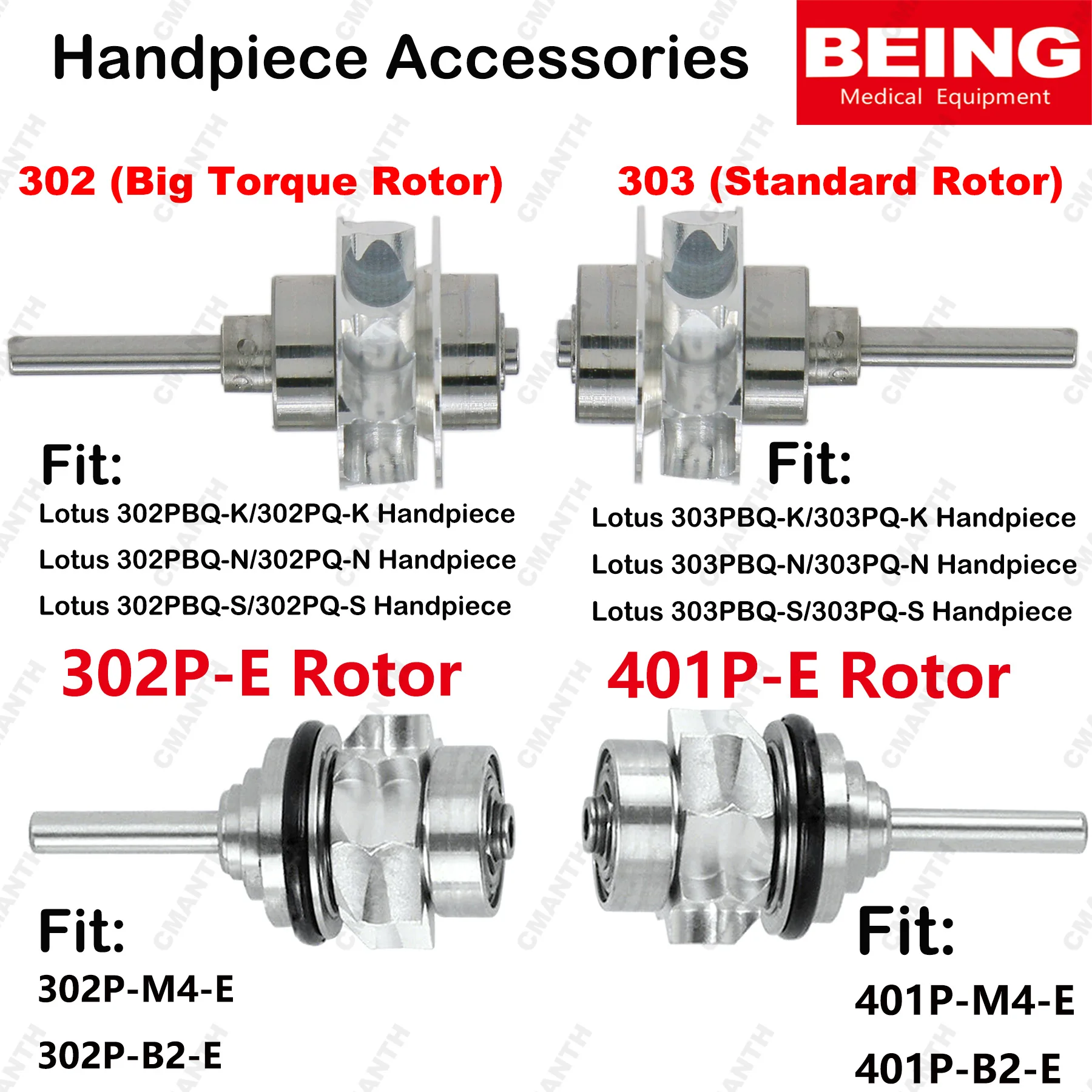 

BEING Dental Turbine Rotors Handpiece Replacement Rotors For High Speed Contra Angle Handpiece Dentistry Accessories