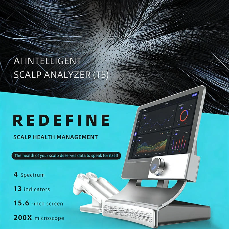 2 in 1 Scalp Analysis Machine Multifunctional Scalp Treatment Machine HD Scalp&Hair Follicle Detector Scalp Analyzer Device
