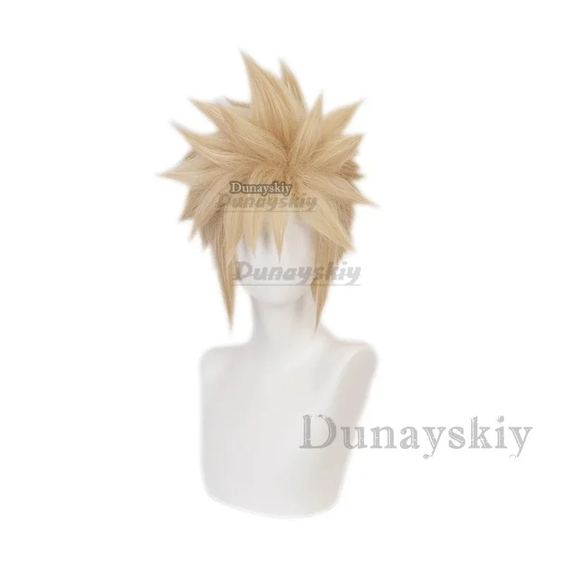 AIAI 2025 аниме Final Fantasy VII FF7 Cloud Strife льняной светлый парик термостойкие парики из синтетических волос косплей ролевая игра