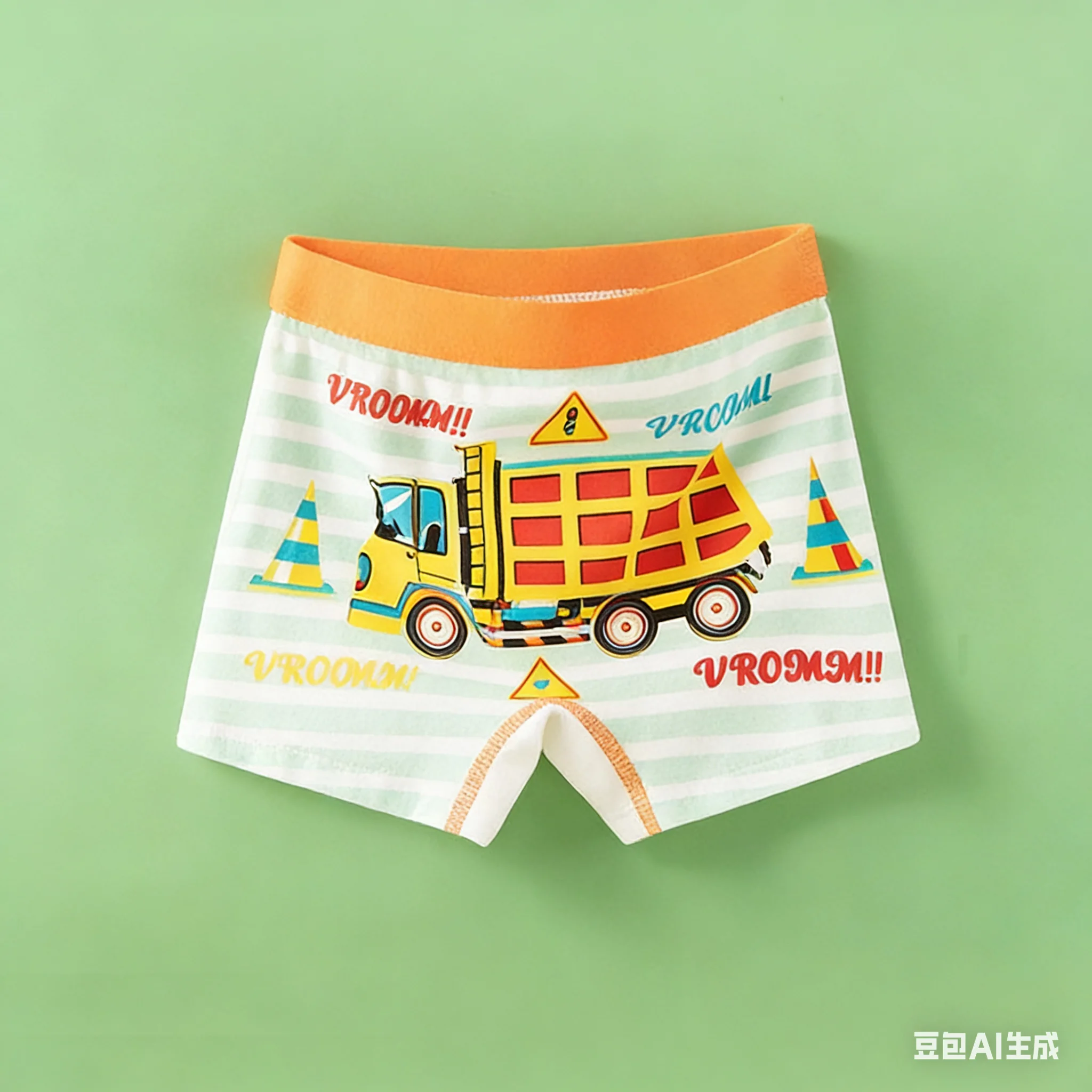 Kinderunterwäsche aus Baumwolle, weich, atmungsaktiv, lustige Motive: Feuerwehrauto, Baufahrzeug, Hubschrauber, Schiff, Kinderkleidung, Boxershorts, Unterhosen für Jungen – Detail 4